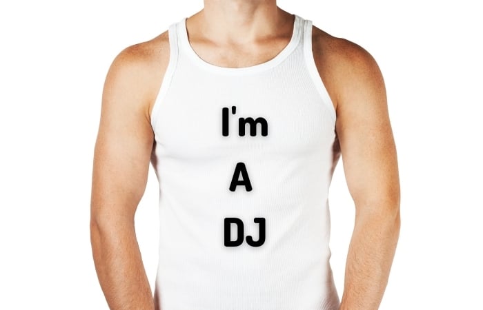 I'm A DJ White Vest 