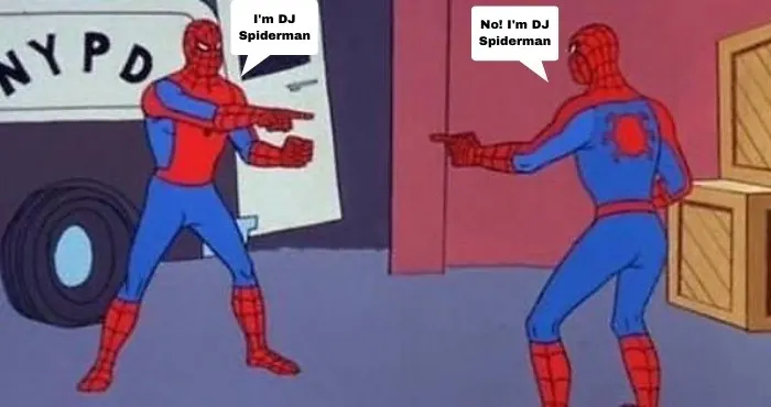 I'm DJ Spiderman meme