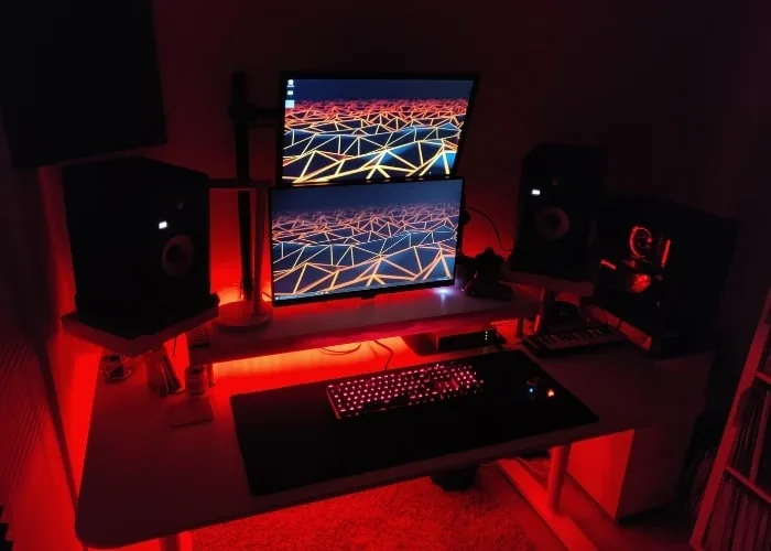 Home recording studio lighting