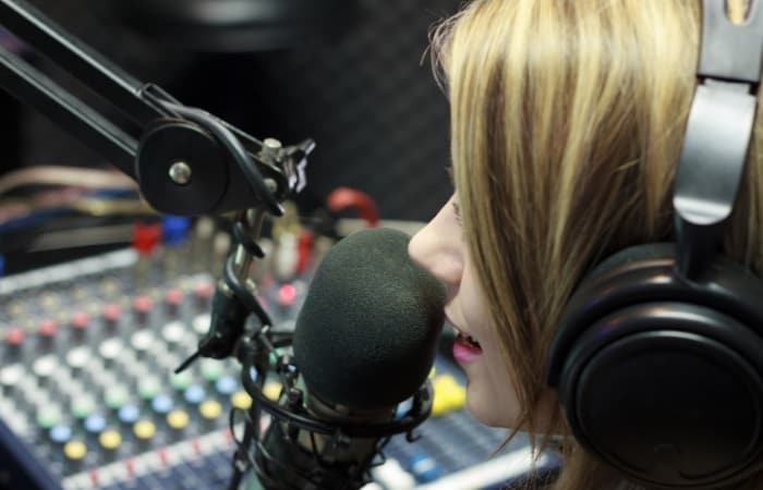 Female radio DJ 