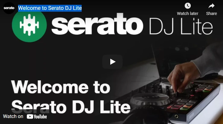 Welcomes To Serato DJ Lite