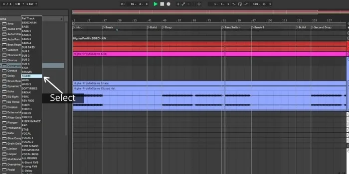 Set Sidechain Routing and Parameters
