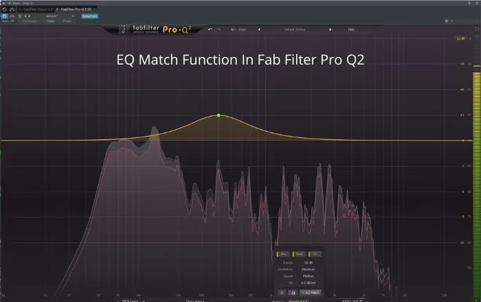 EQ match function in Fab Filter Pro Q2