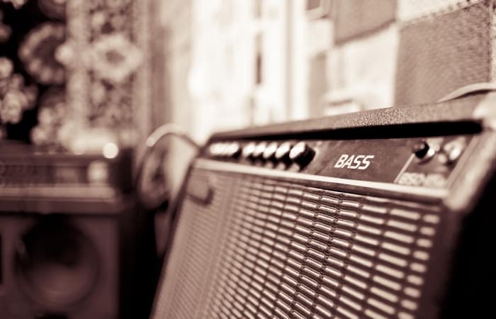 Bass Amplifier- In live situations, low-end from the bass amp can sound really unbalanced, especially if you are doing a club gig. Venues are usually not acoustically treated, and bass frequencies can get overwhelming at louder volumes.