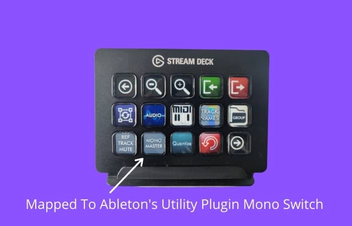 Elgato Stream Deck - Mapped To Ableton's Utility Plugin Mono Switch 