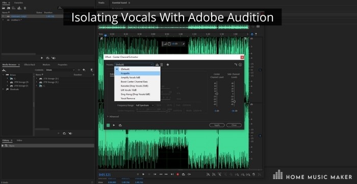Isolating Vocals With Adobe Audition