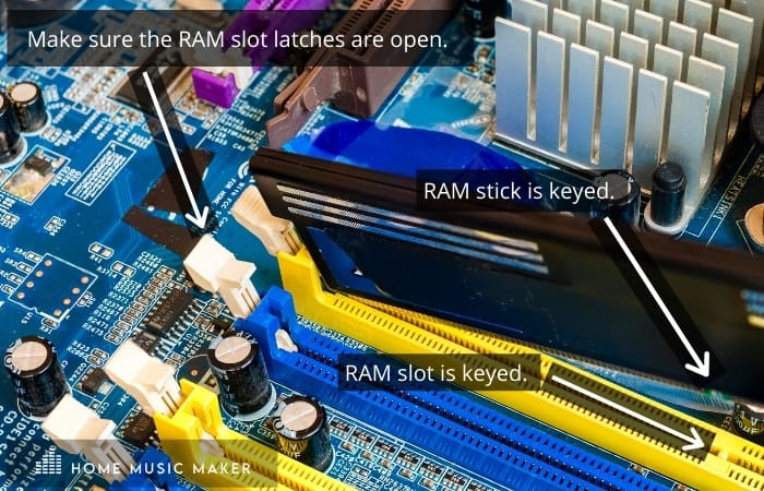Installing RAM into Music Production PC build 