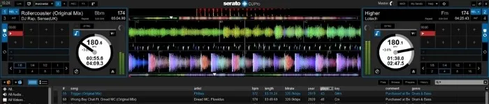 Serato DJ Pro waveform screenshot