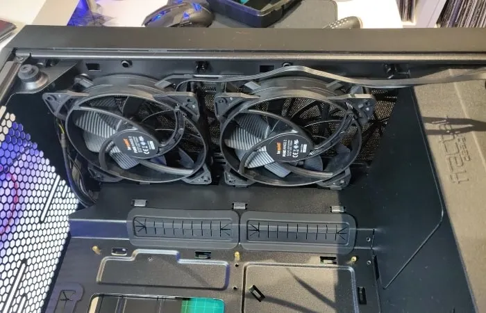 This is the perfect time to install cooling fans where you need them. Just be sure your setup stays balanced, so there’s as much air being drawn in as it's being blown out. If you aren't sure which direction the wind will go, the fan guards usually indicate with an arrow which way the air flows.