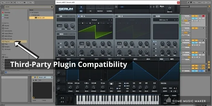 Plugin Compatibility - With Ableton Live, the whole world of sound creation is your oyster. Well, almost. Safe to say that most third-party plugins are compatible with Ableton. In fact, I would go so far as to say that Ableton Live is the most compatible DAW for plugins on the market. 