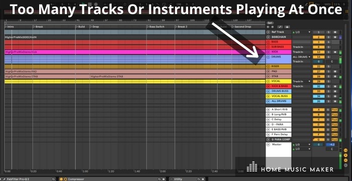 There's Too Many Tracks Or Instruments Playing At Once - Make sure only to have minimal numbers of instruments (or plugins) used per track when possible, so it has less stuff to worry about managing while keeping everything synced together.