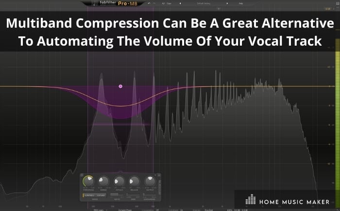 Multiband compression can be a great alternative to automating the volume of your vocal track