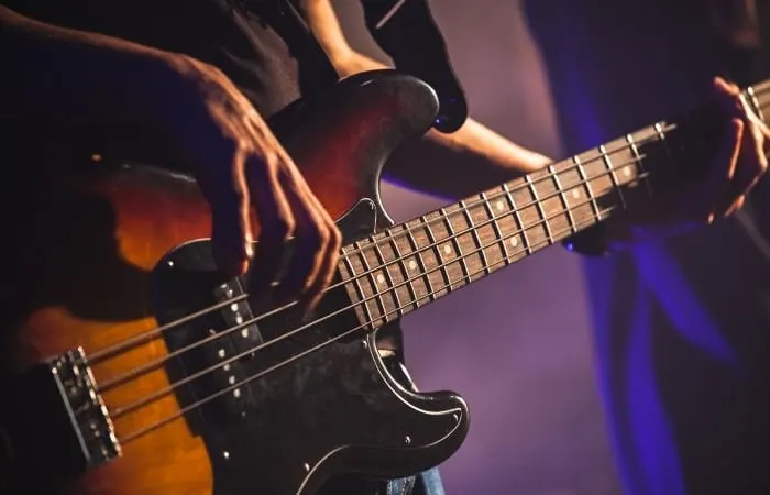 If the bass plays C, F, and G, and there isn't a chord that sounds a bit out of place, you can be sure that all of the chords are major. However, if a chord sounds a bit exotic, you've already figured out half the chord by knowing the bass note. 