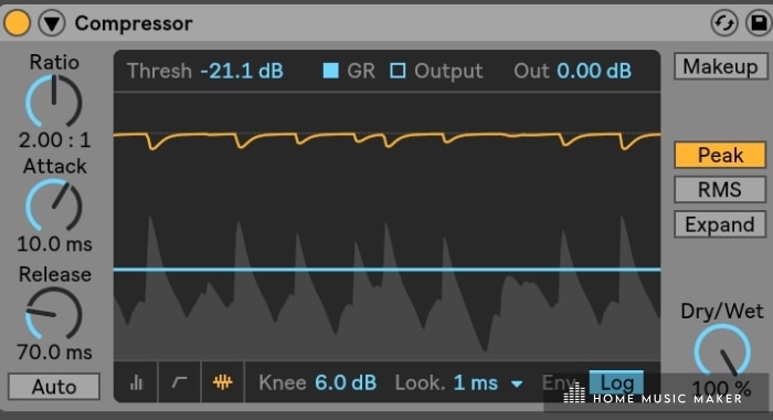 Ableton Compressor - Want to make your track punchier or make space for the kick? Use the compressor.