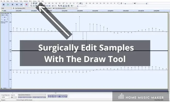 Surgically Edit Samples
With The Draw Tool