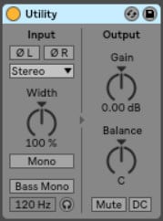 Step 1 - Turn the audio track down with Ableton Utility