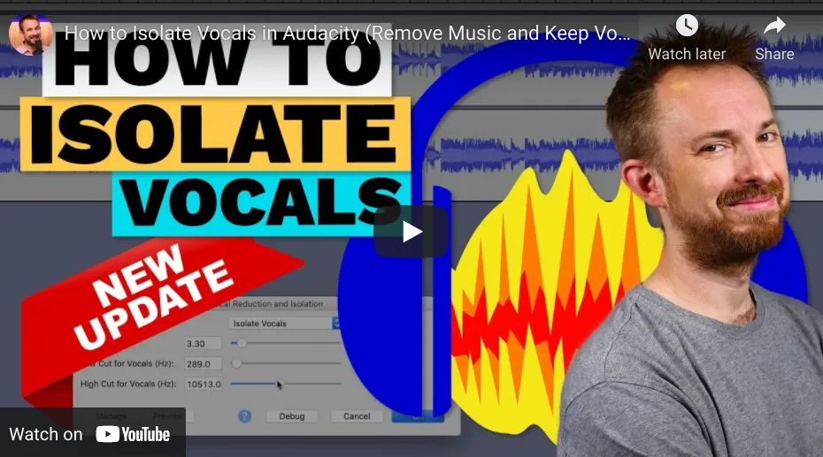 How to isolate a vocal