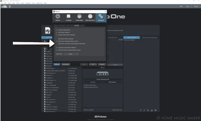 Audio Track Monitoring Mutes Playback window