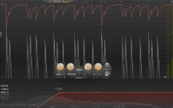 FabFilter ProC2 with sidechain filter
