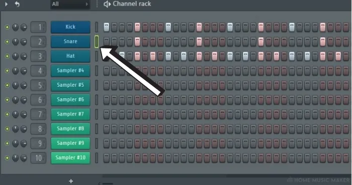 FL Studio Sequencer Selecter