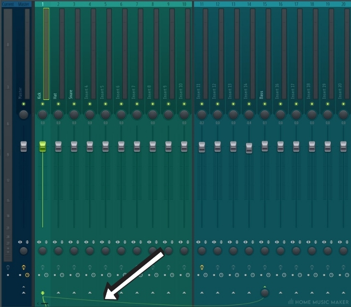 FL Studio tracks linked