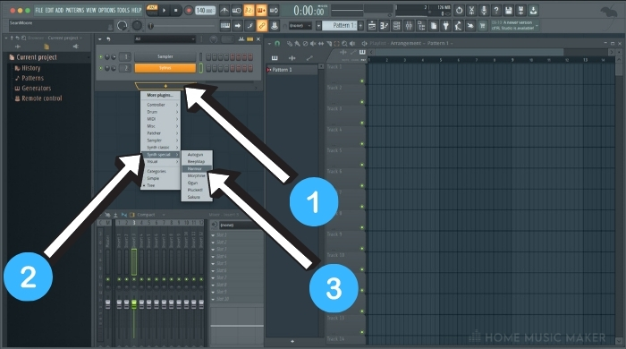 Add Second Instruments to Project in FL Studio 