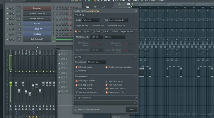 Copy of FL Studio enter name each mixer track
