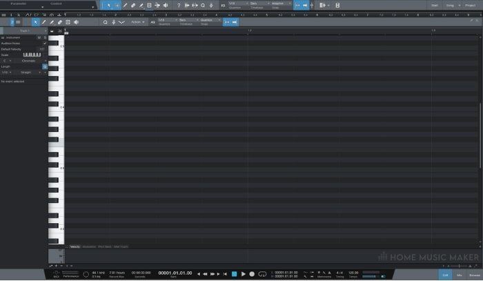 Studio Ones MIDI Editor