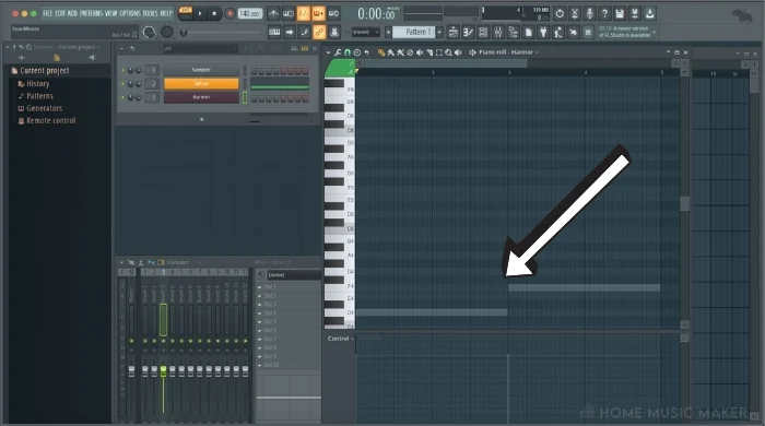 View Ghost Notes for First Instrument in FL Studio 