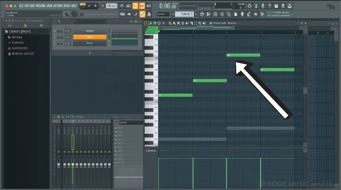 View Ghost Notes for the second Instrument in FL Studio 