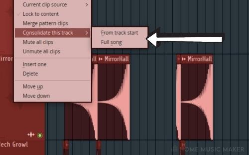 Consolidate Audio Track Options In FL Studio