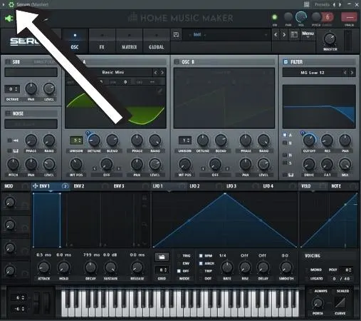 Creating A Pitch Automation Clip In Serum