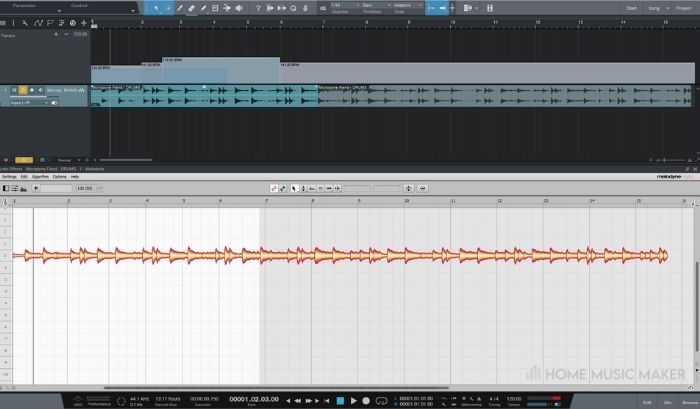 Custom Tempo tracks With Melodyne In Studio One