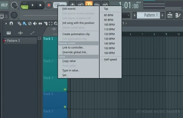 FL Studio Preset Tempos
