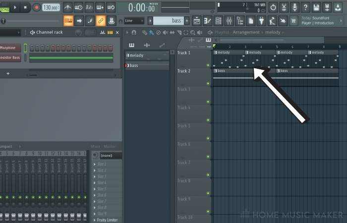 Добавить короткий цикл в проект FL Studio