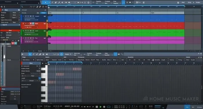 Chord Track in Studio One 1