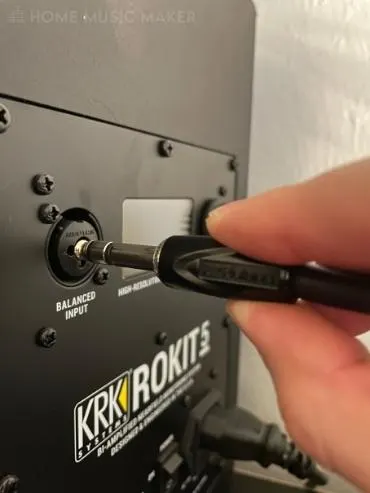 KRK Rokit 5 Balanced Input Quarter Inch Connection
