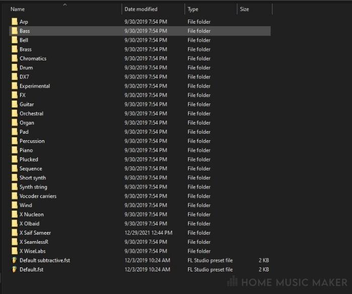 Native Plugin Folders In FL Studio