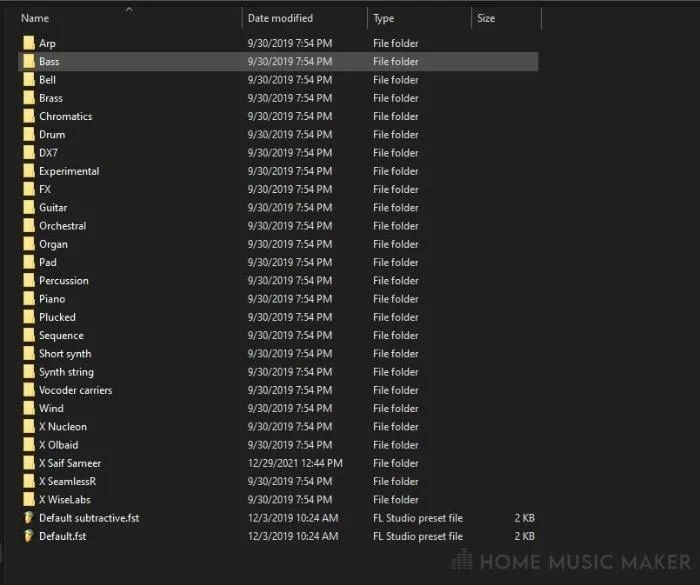 Native Plugin Folders In FL Studio