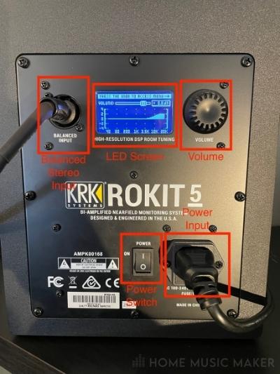 Rear Of Rokit 5 Breakdown KRK Rokit 5 Setup