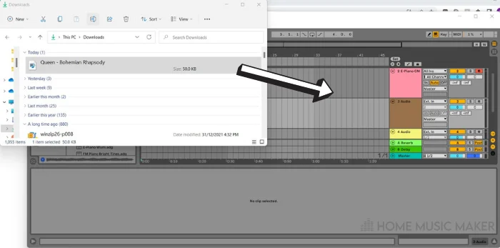 Drag and Drop MIDI In Ableton