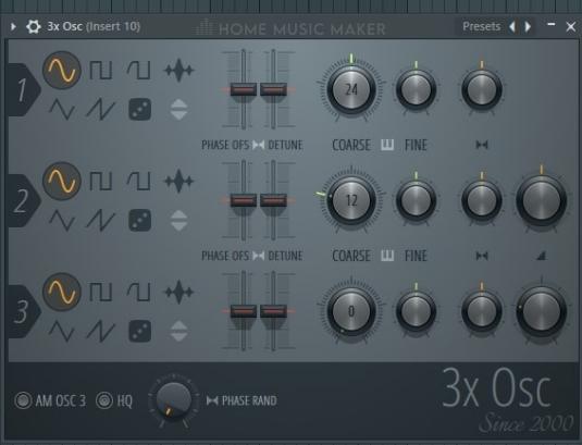 FL Studio 4 3x Osc Plugin