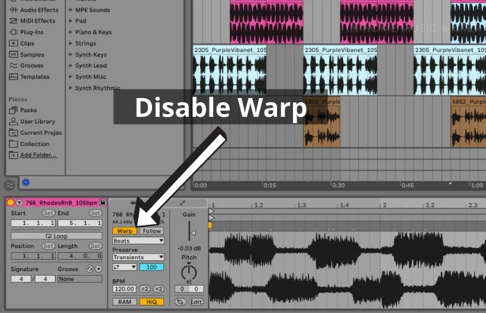 How To Normalize Audio In Ableton Disable Warp
