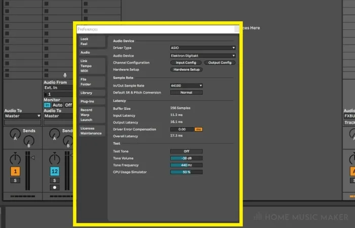 Ableton Preferences