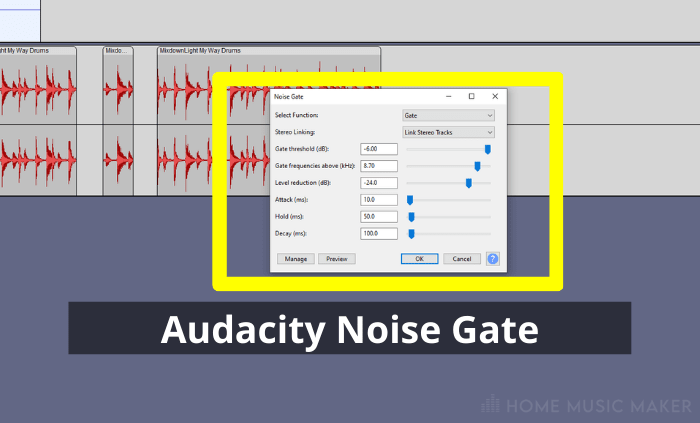 Audacity Noise Gate