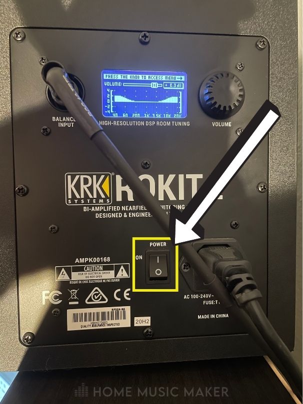 KRK Rokit Power Switch