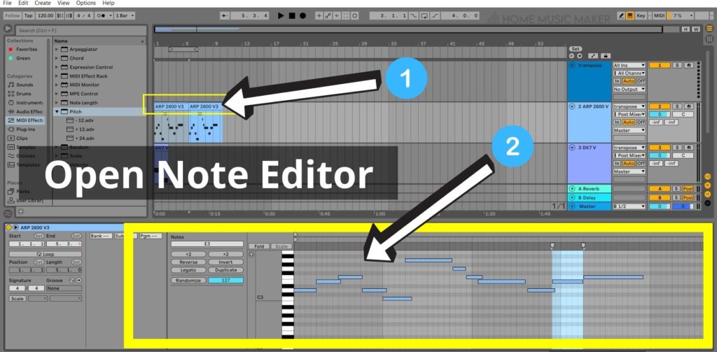 Open Note Editor In Ableton 1