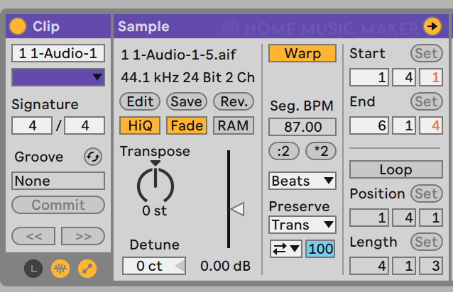 Pitch Shifting In Ableton 1