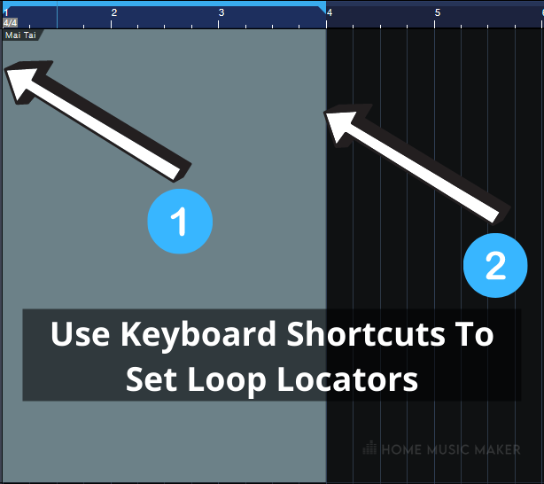 Use Keyboard Shortcuts To Set Loop Locators In Studio One