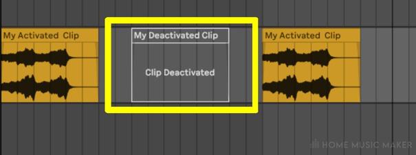 Ableton My Deactivated Clip
